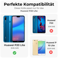 Outdoor Case Panzer Hülle Cover Huawei Handytasche Schutzhülle Handyhülle Handy Schwarz P20 Lite