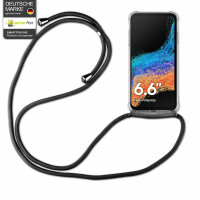 Handykette für Samsung Galaxy Xcover 6 Pro Handyhülle mit Band Hülle mit Kordel Schwarz