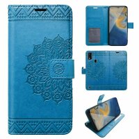 Handy Tasche für ZTE Blade Hülle Schutzhülle Klapphülle Flip Case Schale Etui BF Blau Blade A51