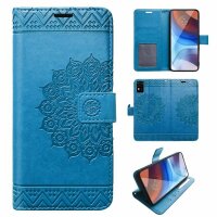 Handy Tasche für ZTE Blade Hülle Schutzhülle Klapphülle Flip Case Schale Etui BF Blau Blade A51