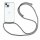 Handykette für Apple iPhone 15 Serie Hülle Handyhülle mit Band Hülle mit Kordel Grau iPhone 15 Plus