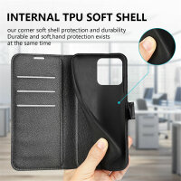 Handyhülle für Apple iPhone 14 - Klapphülle PU-Leder Schwarz