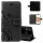 Huawei Handy Tasche Handyhülle Schutz Hülle Blumen Flip Cover Buch Case Etui Huawei P20 Lite Schwarz