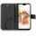 Huawei Handy Tasche Handyhülle Schutz Hülle Blumen Flip Cover Buch Case Etui Huawei P20 Lite Schwarz