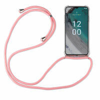 Handykette für Nokia C32 Handyhülle mit Band Umhängehülle mit Band Hülle Cover  Rosa