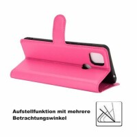 ZTE Handy Tasche Flip Cover Case Buch Klapp Schutz Hülle Etui Wallet Buchtasche ZTE Blade A5 2020 Pink