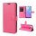 Handyhülle für ZTE Blade A5 2020 – Klapphülle PU-Leder Pink