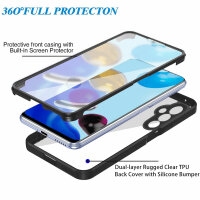 360° Grad Hülle für Samsung Galaxy S24 vollschutz mit Integriertem Displayschutz Schwarz