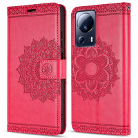 Hülle für Xiaomi 13 Lite Handyhülle Handy Tasche Klapphülle Wallet Case Etui Rot