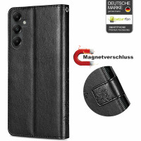 Handy Tasche für Samsung Galaxy A05s Hülle Handyhülle Klapphülle Wallet Case Schwarz