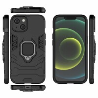 Hülle iPhone 14, Ring Case Silikon Cover Handy Tasche Outdoor Bumper Schutzhülle