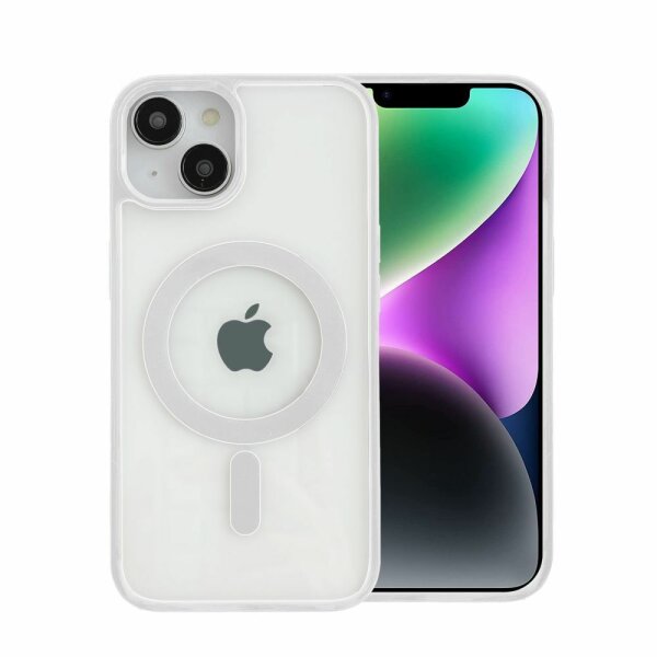 Handyhülle mit integrierter Magnet für iPhone 14 Pro Plus Max Hülle TPU iPhone 14 Pro Weiss