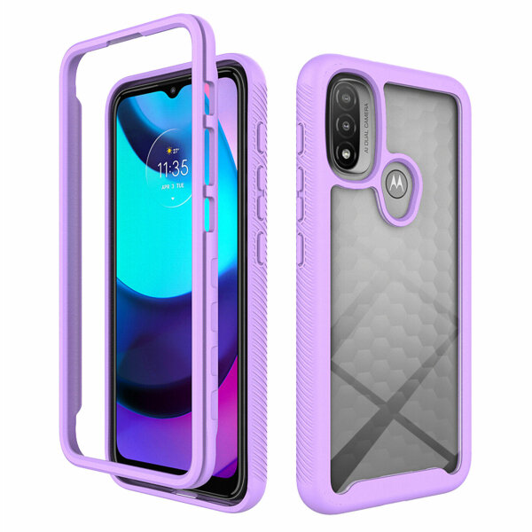 Hülle für Motorola Moto E20 / E30 / E40, Handy Tasche Silikon Case Cover Bumper