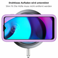 Hülle für Motorola Moto E20 / E30 / E40, Handy Tasche Silikon Case Cover Bumper
