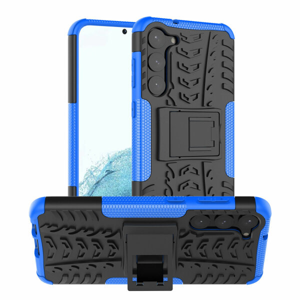 Outdoor Hülle für Samsung Galaxy S23+ Handyhülle Handy Tasche Bumper TPU Silikon Blau