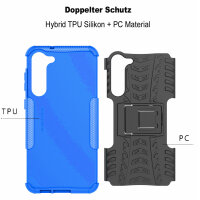 Outdoor Hülle für Samsung Galaxy S23+ Handyhülle Handy Tasche Bumper TPU Silikon Blau