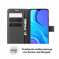 Xiaomi Redmi 9 Hülle Handy Tasche Flip Cover Wallet Case Schutzhülle Klapp Etui
