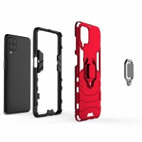 Handy Tasche für Samsung Galaxy Ring Case Hülle Outdoor TPU Back Cover Bumper  Galaxy A42 5G Rot