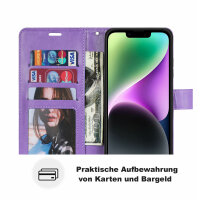 Handyhülle für Apple iPhone 14 Plus – Mandala Case Lila