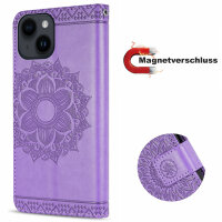 Handyhülle für Apple iPhone 14 Plus – Mandala Case Lila