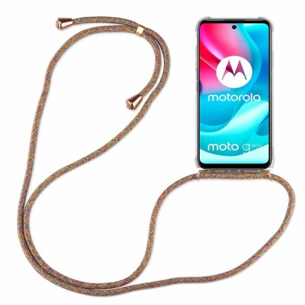 Handykette für Motorola Moto G60S Handyhülle mit Band Schutz Hülle Handy Tasche