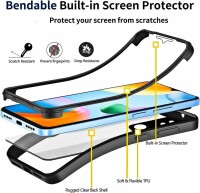 360° Grad Hülle Xiaomi Redmi 10C Rundum vollschutz Integriertem Displayschutz Schwarz