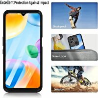 360° Grad Hülle Xiaomi Redmi 10C Rundum vollschutz Integriertem Displayschutz Schwarz
