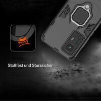 Handyhülle für Xiaomi 12 / 12X – Ring Panzer Cover Schwarz