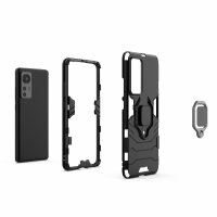 Handyhülle für Xiaomi 12 / 12X – Ring Panzer Cover Schwarz