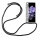 Handykette für Samsung Galaxy S21 Ultra 5G – Handyhülle mit Band Schwarz