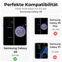 Handy Tasche für Samsung Galaxy S9 Hülle Flip...