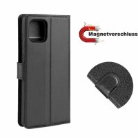 Handy Tasche für Samsung Galaxy Cover Case Buch Klapp Schutz Hülle Etui Wallet Samsung Galaxy Note 10 Lite SM-N770 Schwarz
