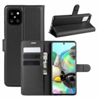 Handy Tasche für Samsung Galaxy Cover Case Buch Klapp Schutz Hülle Etui Wallet Samsung Galaxy Note 10 Lite SM-N770 Schwarz