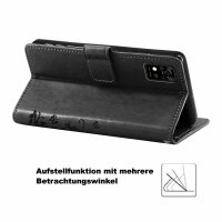 Handy Tasche ZTE Blade Hülle Schutzhülle Klapphülle Flip Case Buchhülle Etui TPU Blade A31 Lite Schwarz