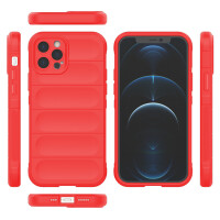 Hülle für Apple iPhone 12 / Pro / Pro Max Handyhülle Outdoor Case Cover Bumper iPhone 12 Pro Rot