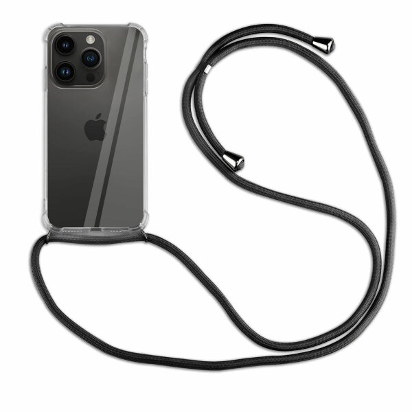 betterfon Handykette für Apple iPhone 14 Pro Max Handyhülle mit Band Hülle Schwarz