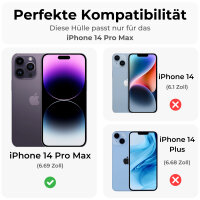 betterfon Handykette für Apple iPhone 14 Pro Max Handyhülle mit Band Hülle Schwarz