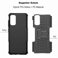 Handy Tasche für Samsung Galaxy Case Panzer Hülle Cover Schutzhülle Etui Bumper Galaxy S20 SM-G980 Rot