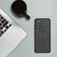 Handy Tasche für Samsung Galaxy Case Panzer Hülle Cover Schutzhülle Etui Bumper Galaxy S20 SM-G980 Rot