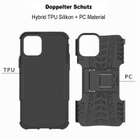 Handyhülle für Apple iPhone 11 Pro Max – Outdoor Panzer Cover Schwarz