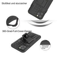 Handyhülle für Apple iPhone 11 Pro Max – Outdoor Panzer Cover Schwarz