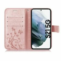 Handyhülle für Samsung Galaxy S21 5G Hülle Handy Tasche Flip Cover Case Etui TPU