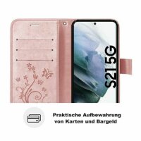 Handyhülle für Samsung Galaxy S21 5G Hülle Handy Tasche Flip Cover Case Etui TPU