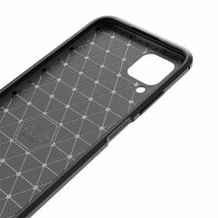 Huawei P40 Lite Carbon Hülle Schutzhülle TPU Bumper Outdoor Cover Handy Tasche