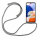 Handykette für Samsung Galaxy A14 Handyhülle mit Band Case Hülle mit Kordel Hand Grau
