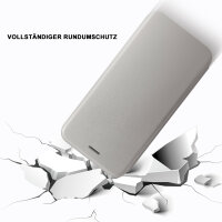 Handy Tasche für Samsung Galaxy A51 SM-A515 Hülle Case Buchhülle Klapphülle TPU Magnet Case Grau