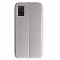 Handy Tasche für Samsung Galaxy A51 SM-A515 Hülle Case Buchhülle Klapphülle TPU Magnet Case Grau