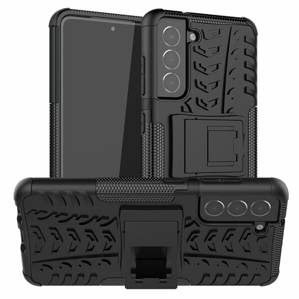 Schutz Hülle für Samsung Galaxy S21 FE 5G, SM-G990B Handy Tasche Bumper Case TPU Schwarz