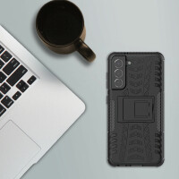 Schutz Hülle für Samsung Galaxy S21 FE 5G, SM-G990B Handy Tasche Bumper Case TPU Schwarz