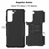 Schutz Hülle für Samsung Galaxy S21 FE 5G, SM-G990B Handy Tasche Bumper Case TPU Schwarz
